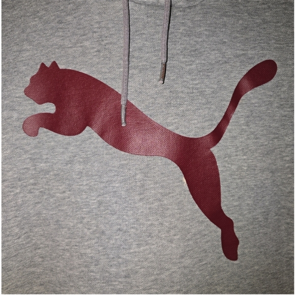 Vintage Puma Hoodie Pullover in Gray - Men's Small - Picture 2 of 6